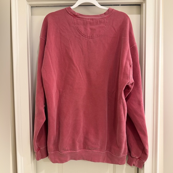 Faded Block Ole Miss Crewneck Sweatshirt - Red - Picture 3 of 4